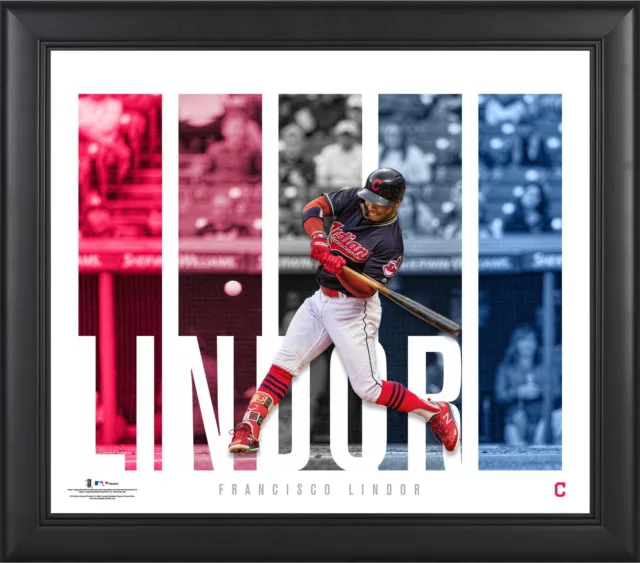 Francisco Lindor Cleveland Indians Framed 15x17 Player Panel Collage
