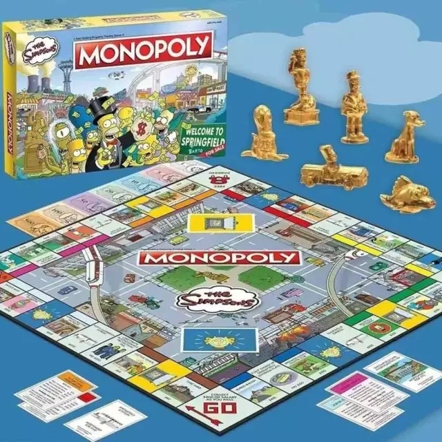 New Monopoly The Simpsons Collector's Edition Board Game Family Party Game AU