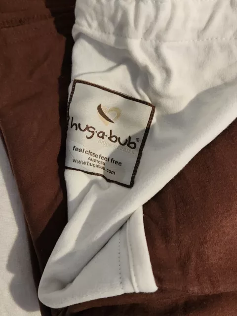 HUG-A-BUB Baby Carrier Organic Cotton Brown/Beige Jersey #E
