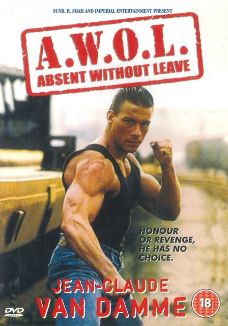 A.W.O.L ABSENT WITHOUT Leave (1990) DVD, Jean-Claude Van Damme ...