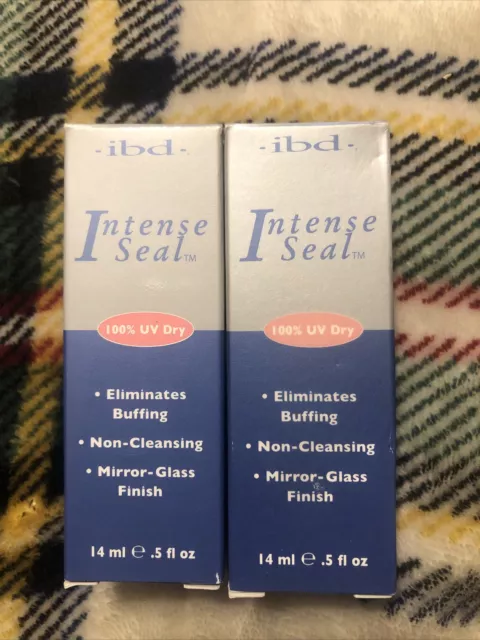 IBD Intense Seal UV Dry Gel Top Sealer 0.5 oz - Best Top Coat for Acrylic