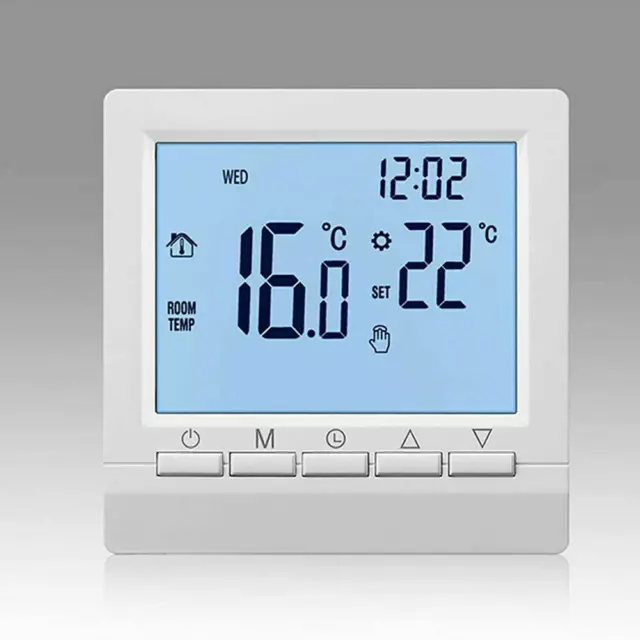 LCD Digital Raumregler Thermostat Raumthermostat Wandheizung Für Gasheizkessel