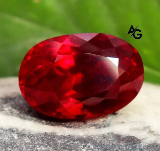 Mogok Red Ruby 12.00 Ct Natural Treated Oval Cut Loose Gemstone