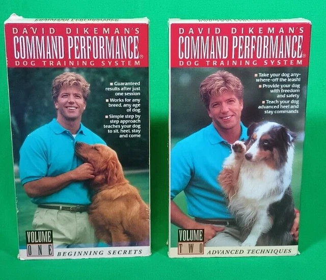 VHS DOG TRAINING System David Dikeman's Command Performance Volume 1