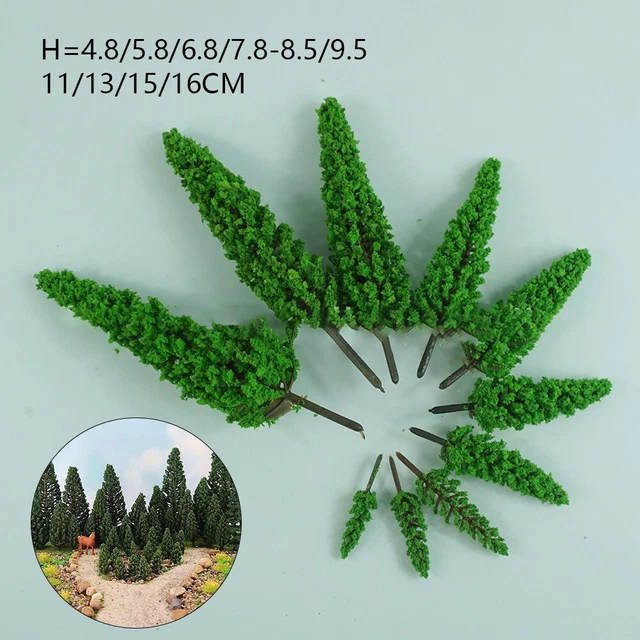 55 Arbres Miniatures Dtoterul - Maquette Train Décoration DIY 3-7cm Mixte Couleur