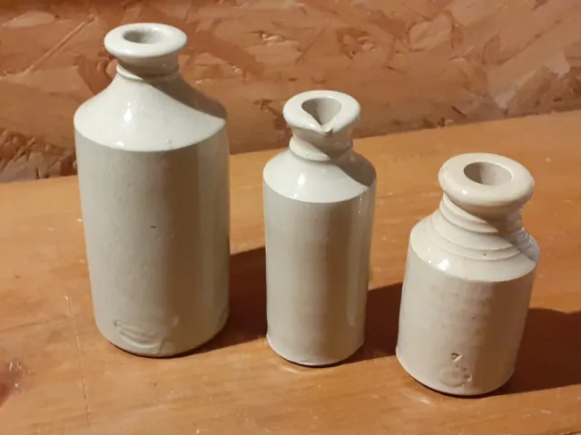 Lovely selection of vintage stoneware bottles (3) - nice selection!