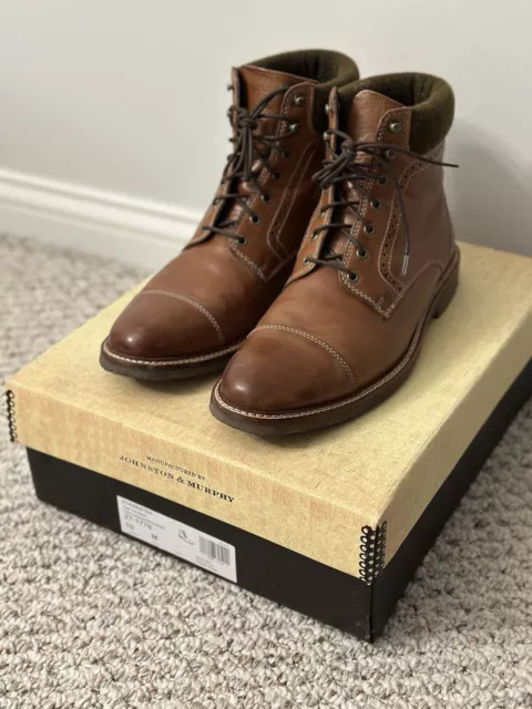 MEN S JOHNSTON Murphy J M Kinley Cap Toe Gore Boots 27 2246 Multipl Sizes Tan 169.95 PicClick