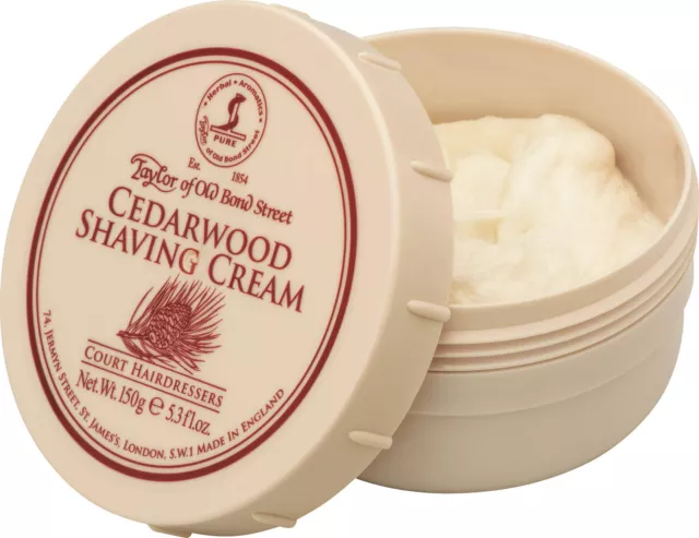 (146,33 EUR/kg) Taylor of Old Bond Street Cedarwood Shaving Cream 150g