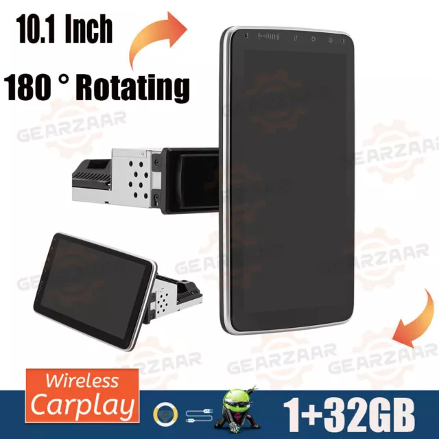 10.1" 180° Rotable Doble 2DIN Android 13 Apple Carplay Coche GPS Estéreo Radio 6
