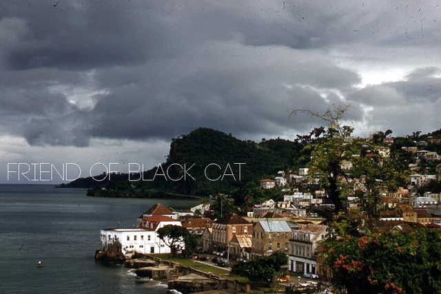 Kodak Slide 1950s Red Border Kodachrome Caribbean Coast Line