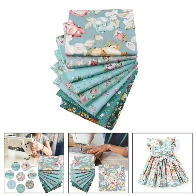 Ensemble de tissu de coton imprimé floral respirant pour usage domestique et ma