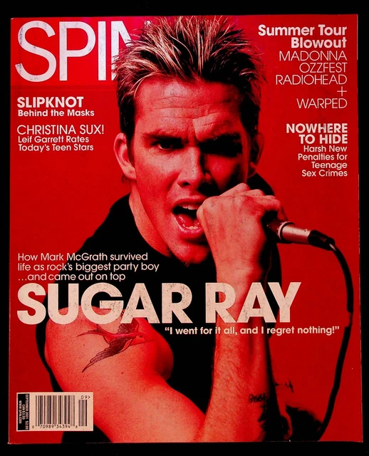 VINTAGE SPIN MUSIC Magazine September 2001 Sugar Ray Slipknot Madonna