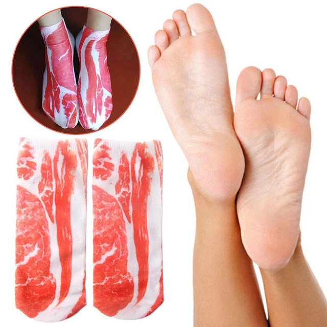 3D Pattern Manicure Print Socks Flip Flop Funny Hidden 2024 Women's Q8P3
