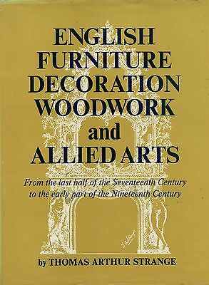Antique English Furniture Woodwork - Period Design Elements / Scarce Book