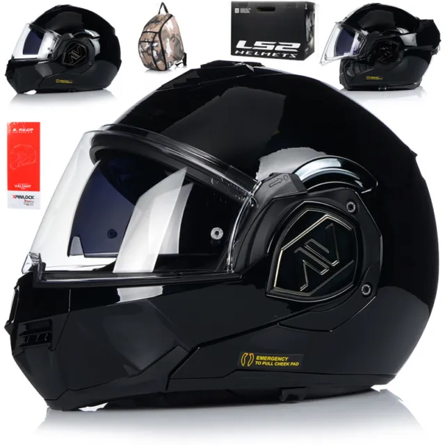 Motorradhelm Klapphelm | LS2 FF906 Advant Solid | Helm Flip Up XS-3XL