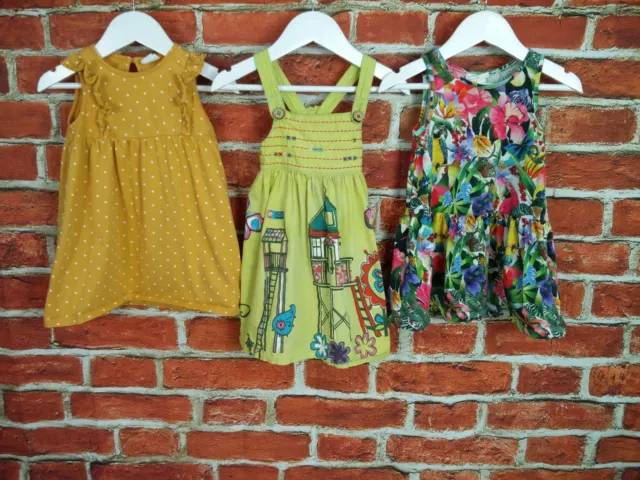 Baby Girl Bundle Age 18-24 Months H&M Next Sundress Set Sleeveless Tropical 92Cm