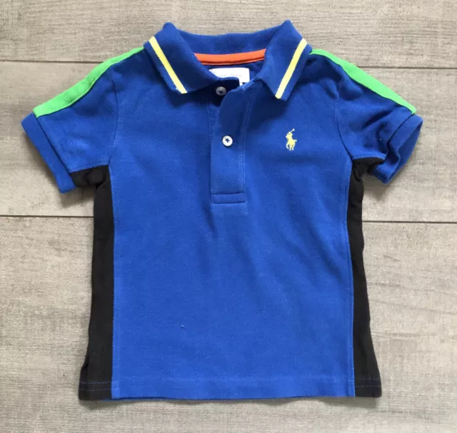 Ralph Lauren Baby Jungen Poloshirt, blau, Größe 80 (12 Monate)