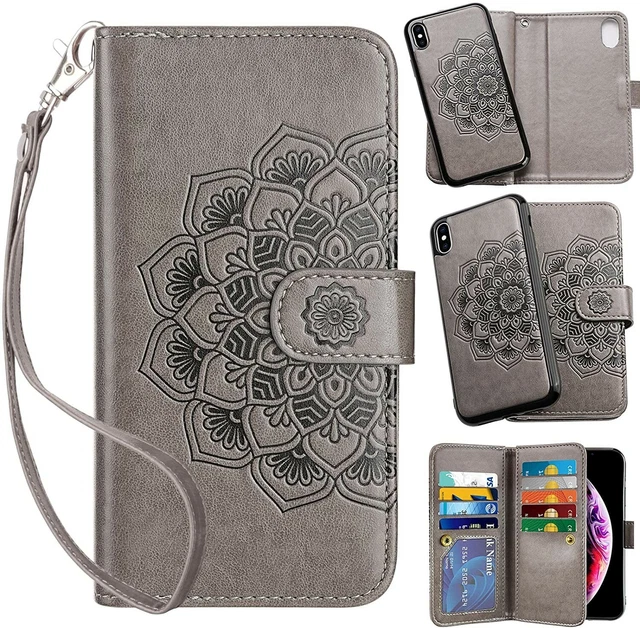 Vofolen Case for iPhone XS Max Case Wallet Card Holder Slot Folio PU Leather...