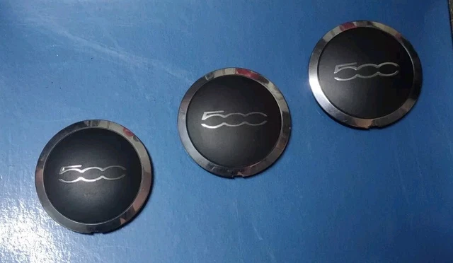 FIAT 500X COPPETTA Coprimozzo Logo Stemma Originale Hub Cap Nabendeckel Cromo EUR 23,00 - Foto 2