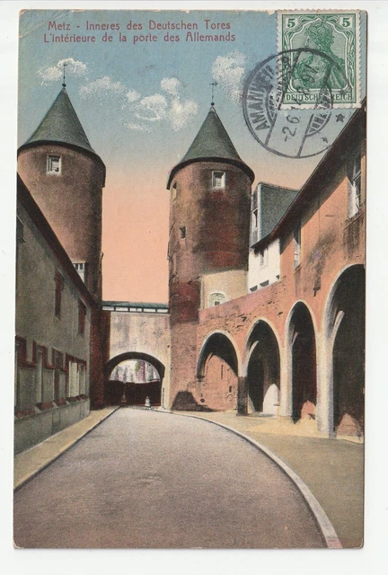 METZ  - Moselle - CPA 57 - Les portes - Porte des Allemands vue N° 31 interieur
