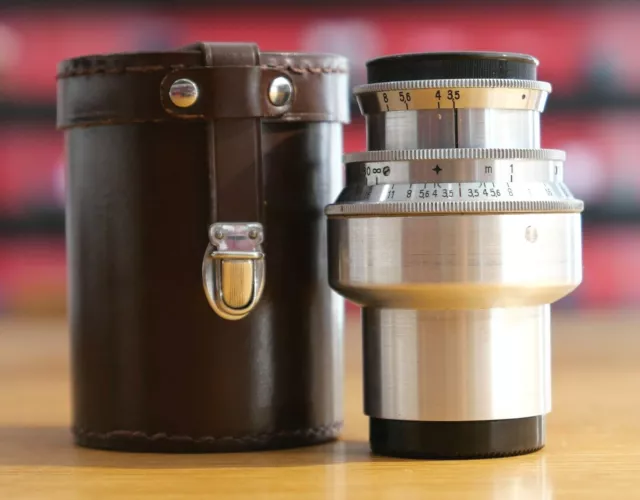Carl Zeiss Jena Tessar 8cm 80mm 3,5 M39 Schraubobjektiv - Leica Store Nürnberg