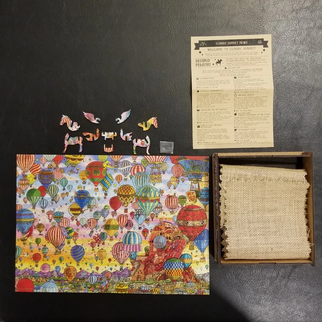 Quezzle Puzzle Amazing Cappadocia Part 3 Unidragon Figured Wooden Jigsaw *READ*
