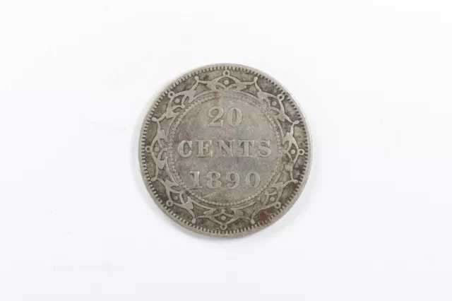 Newfoundland 1890 20 Cents Silver - Queen Victoria