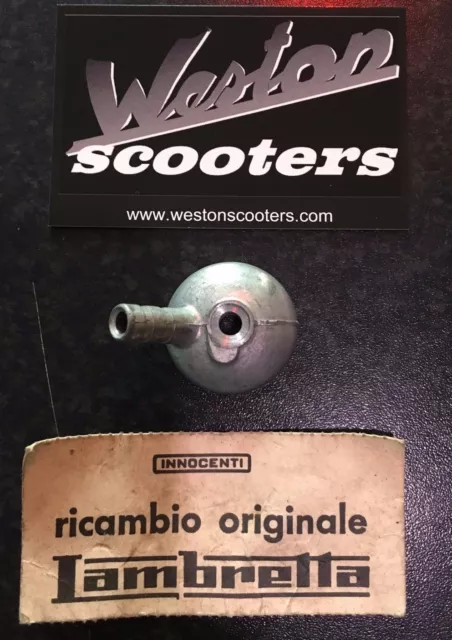 Lambretta Carb fuel inlet/Banjo cover -Series 3, genuine Innocenti, NOS