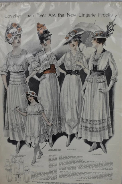 Pictorial Review 1915 New Lingerie Frocks Dresses Pattern Advertisment Pictorial Review 1915 New Lingerie Frocks Dresses Pattern Advertisment