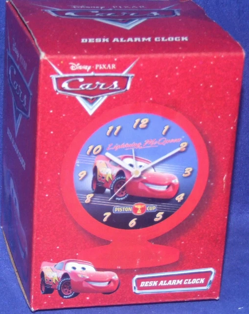 DISNEY CARS LIGHTNING McQueen Desk alarm Clock New Factory Sealed 2006 ...