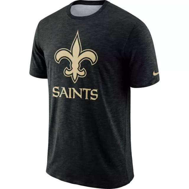 New Orleans Saints Nike Sideline Slub Performance T-Shirt Men's XL NFL New Nola