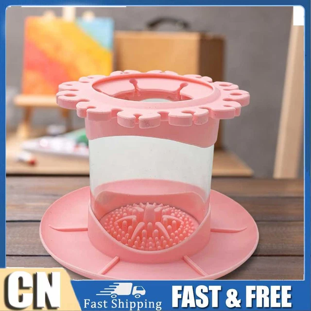 Cepillos de pintura limpiador taza tapa de silicona flexible arte estudio suministros para el aula