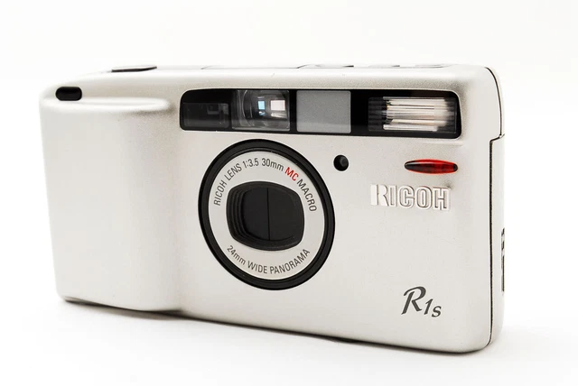 TOP MINT] RICOH R1s Platinum Silver Point & Shoot film camera From