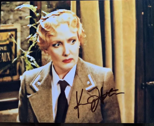 Kim Hartman TV Actress (‘ALLO ‘ALLO - HELGA) **Hand Signed** Photo 20cm x 25cm