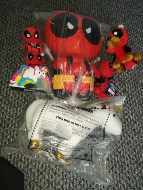 Marvel - Deadpool - Rare plush Job lot - Promotional - Lootcrate - Ittybitty