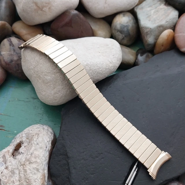 10K Gold Filled 16mm 18mm 19mm Kreisler USA Expansion Unused Vintage Watch Band