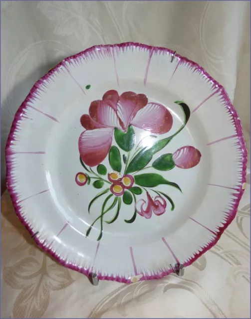 Ancienne Assiette Faience de L'Est Les Islettes XIX eme n°3