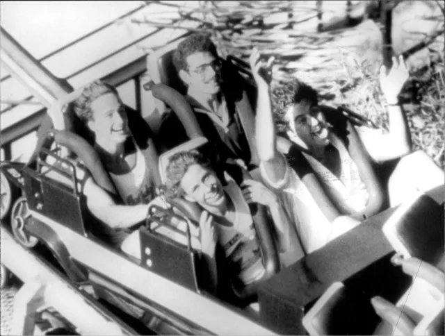 Viscount David Linley rides a roller coaster wi... - Vintage Photograph 678223