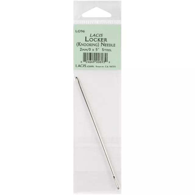 Lacis Locker/Knooking Steel Needle 5"X2mm-Size 0 LG96