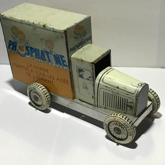 Camion Benne Basculant Charles Rossignol (CR) En Tôle - Jouet Mécanique Français Années 50