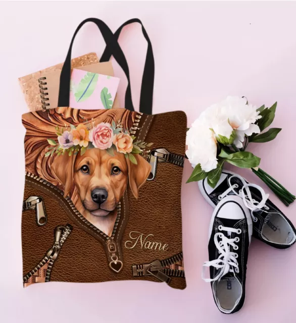 Personalized Rhodesian Ridgeback Dog Tote Bag, Dog Tote Bag, Dog Shoulder Bag