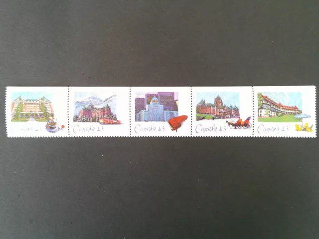 Canada Scott #1467-1471, MNH, Canadian Pacific Hotels, 1993