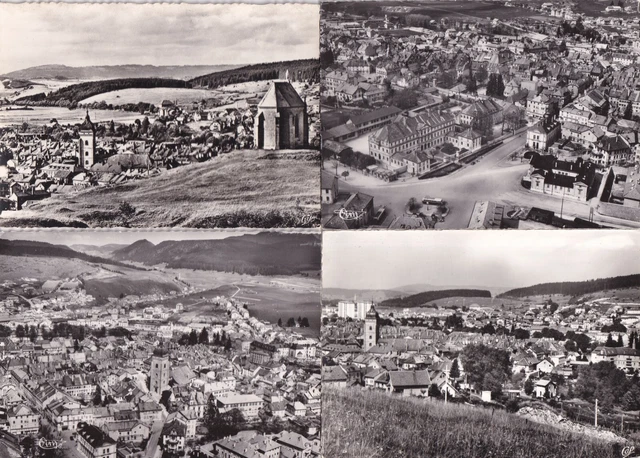 Lot de 4 cartes postales postcards 10x15cm PONTARLIER DOUBS