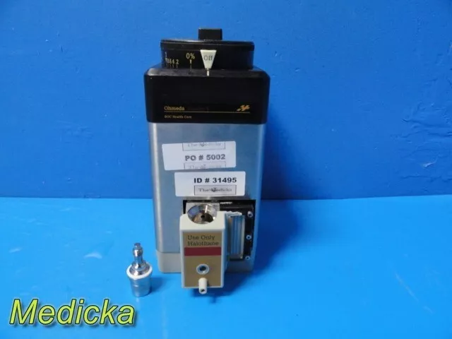 GE Ohmeda Datex Model Fluotec 5 Anesthesia Vaporizer, Agent: Halothane ~ 31495