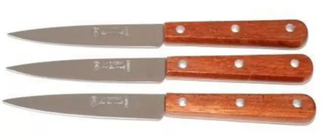 Coutellerie de Thiers Lot de 3 couteaux office Idéal cuisine LA FOURMI