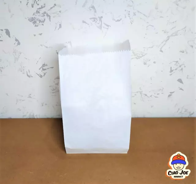 9KG Bolsas De Papel Blancos Kraft para Alimentos Pan Regalo Dulces 2