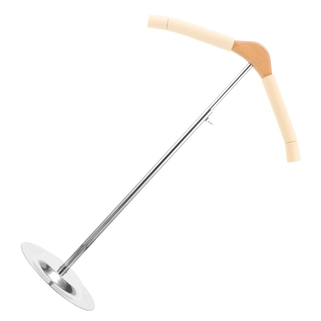 Présentoir à Chaussettes Réglable Sur Pied - Support Magasin Ou Maison - Métal Noir/Blanc/Or - 10