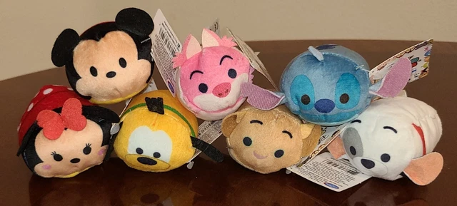 LOT OF 7 PCS SET Disney Tsum Tsum Stackable Mini Plush Classic 2022 Collection
