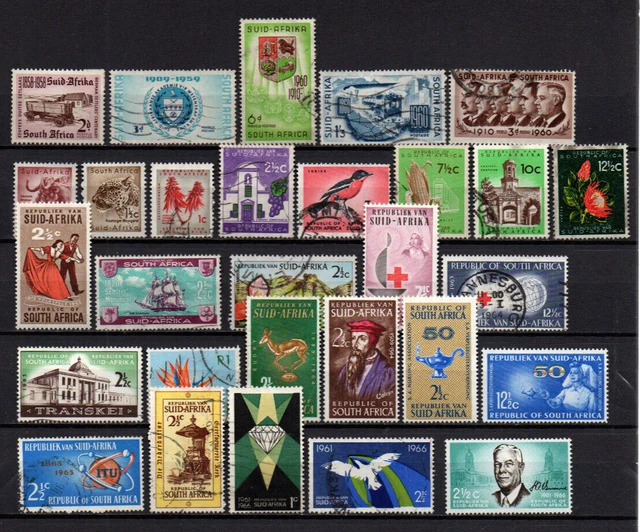 Briefmarken Sammlung Südafrika 1956  - 66   s. Scan