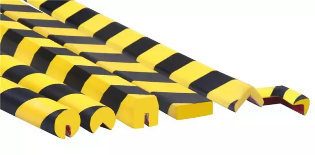 Warehouse Pallet Racking Protector with Hi-Vis Yellow/ Black Stripes